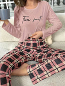 [Leve 2 Pague 1] Pijama Feminino Noite Serena (Toque quente e suave) + BRINDE: 1 Pantufa Nuvem Antiaderente