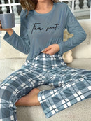 [Leve 2 Pague 1] Pijama Feminino Noite Serena (Toque quente e suave) + BRINDE: 1 Pantufa Nuvem Antiaderente